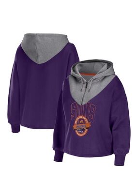 Phoenix Suns Purple Pullover Crop Hoodie Jacket